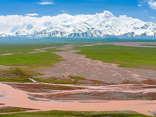 Alay Valley and the Trans-Alay Range in the Pamir Mountains Photography Print